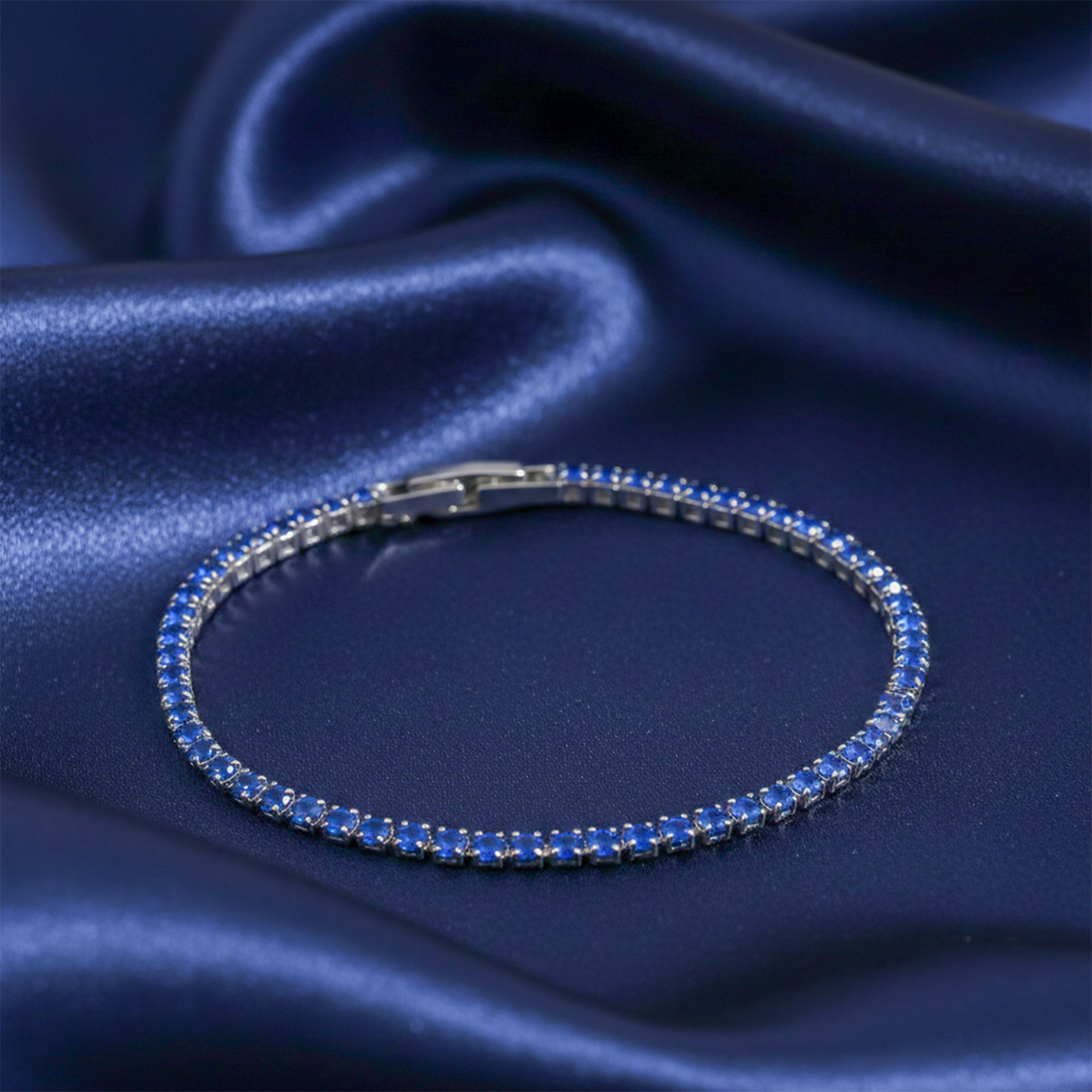Royal Blue Tennis Bracelet GWB -72