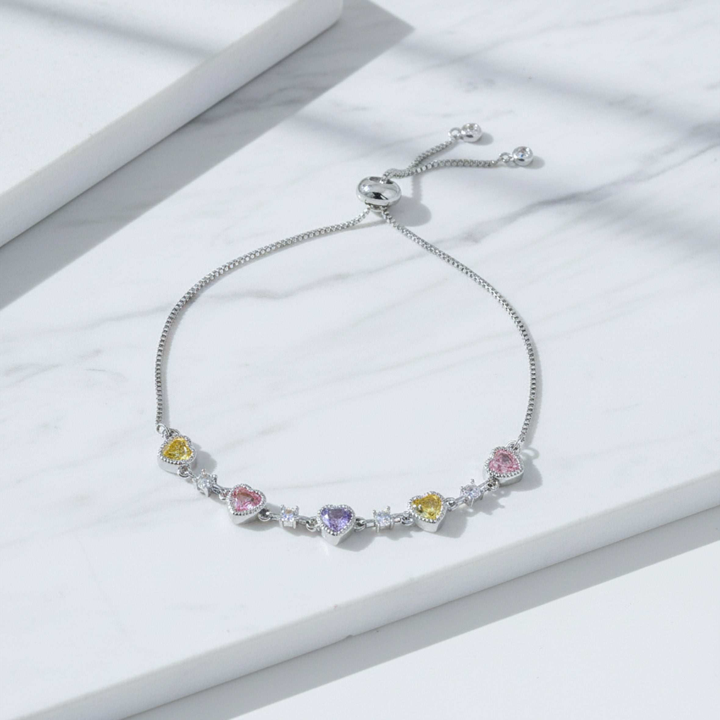 Multi-Color Heart Bracelet GWB -158