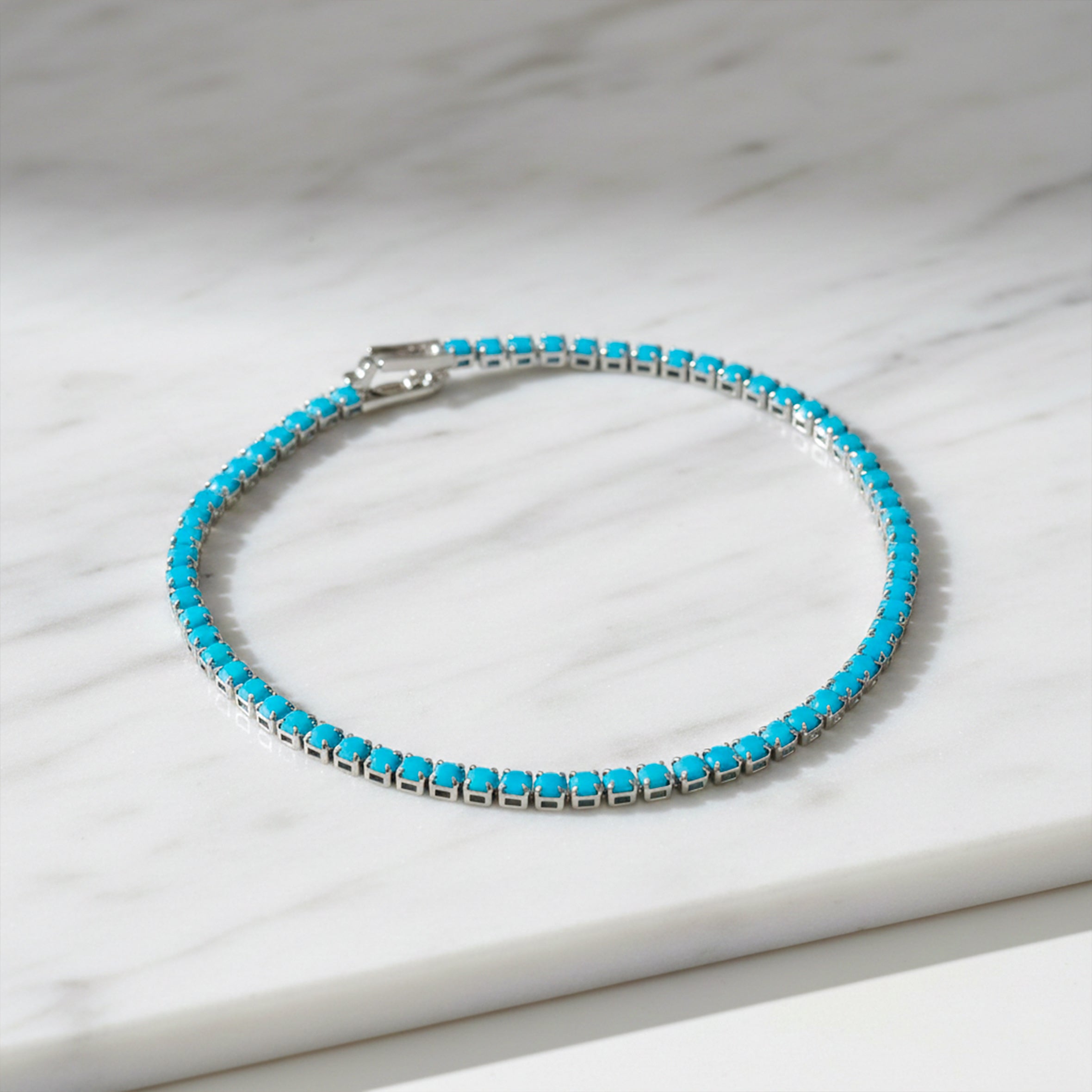 Sky Blue Tennis Bracelet GWB -74