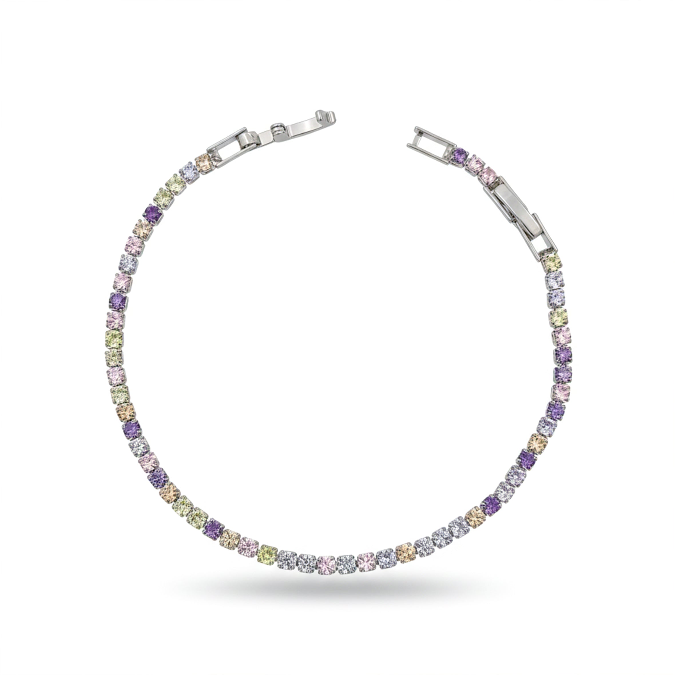 Pastel Multi-Color Tennis Bracelet GWB -65