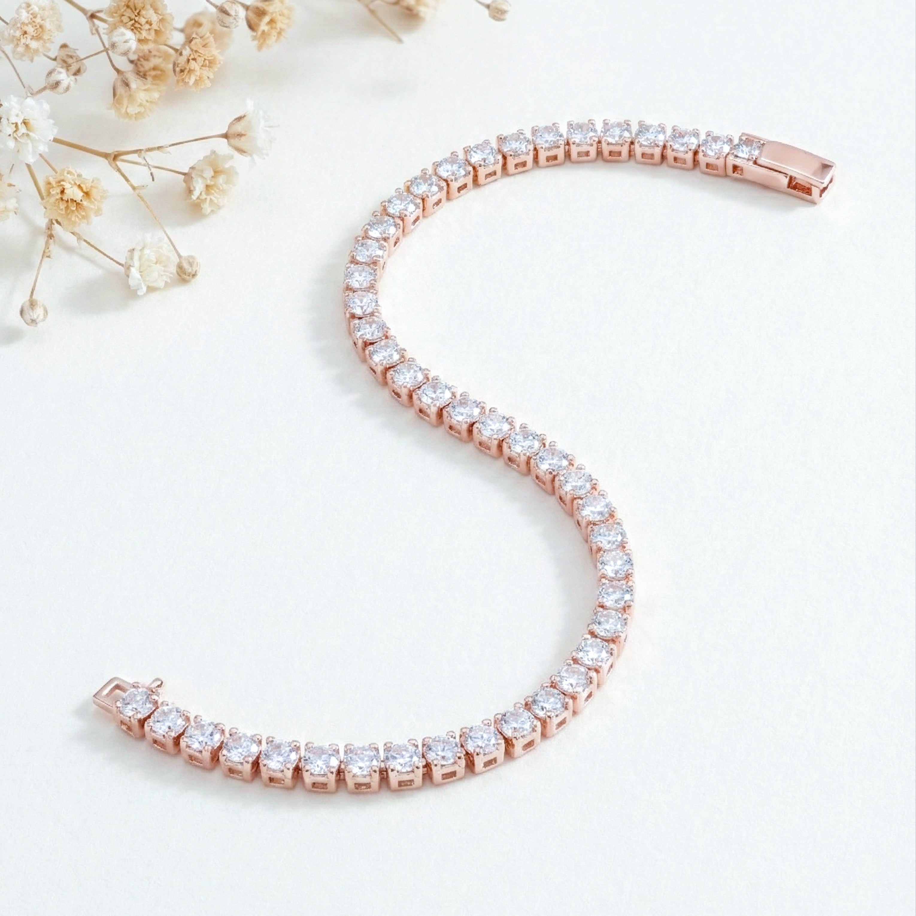 Mohini Rose Gold Slider Bracelet GWB -42