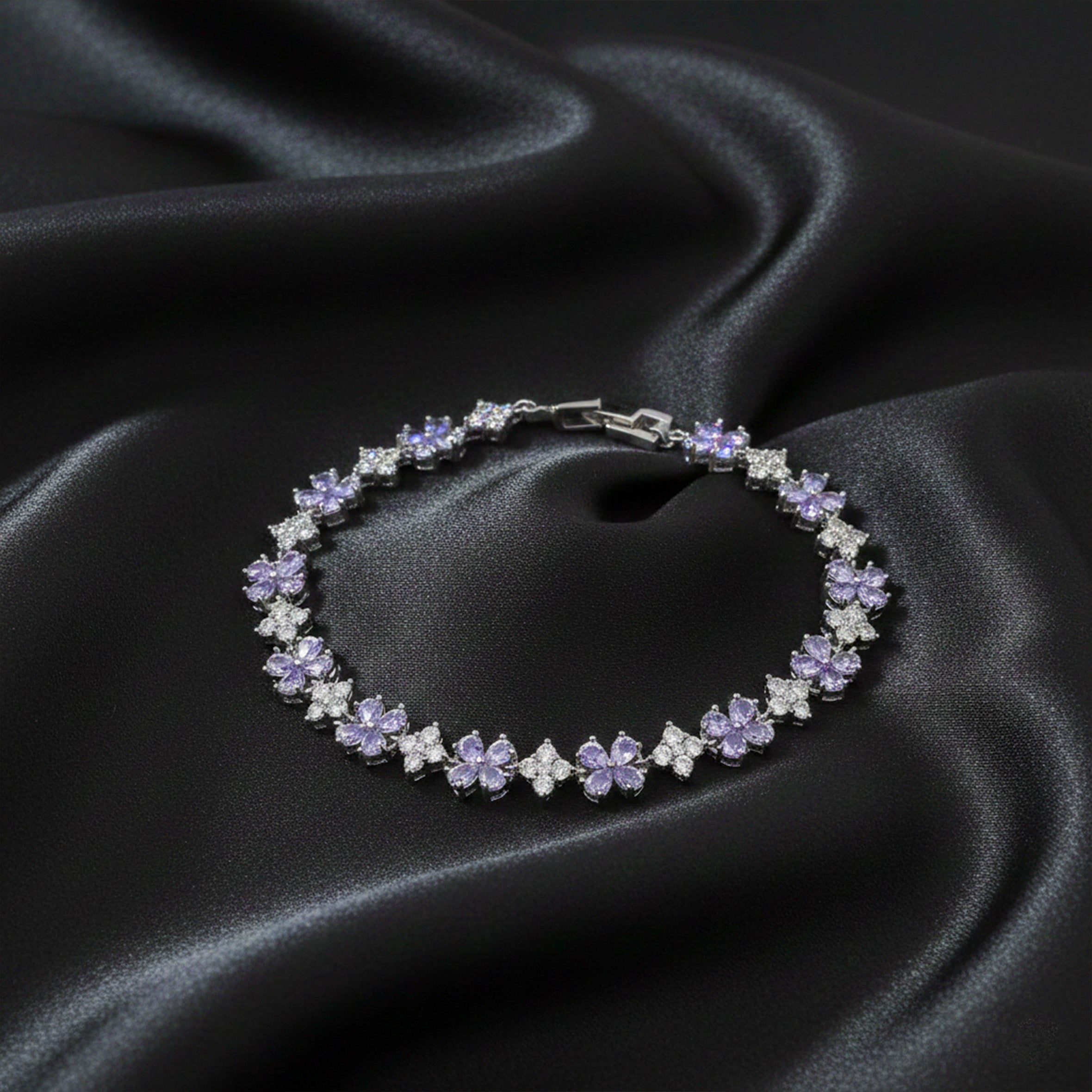 Silver Lavender Bracelet GWB -140