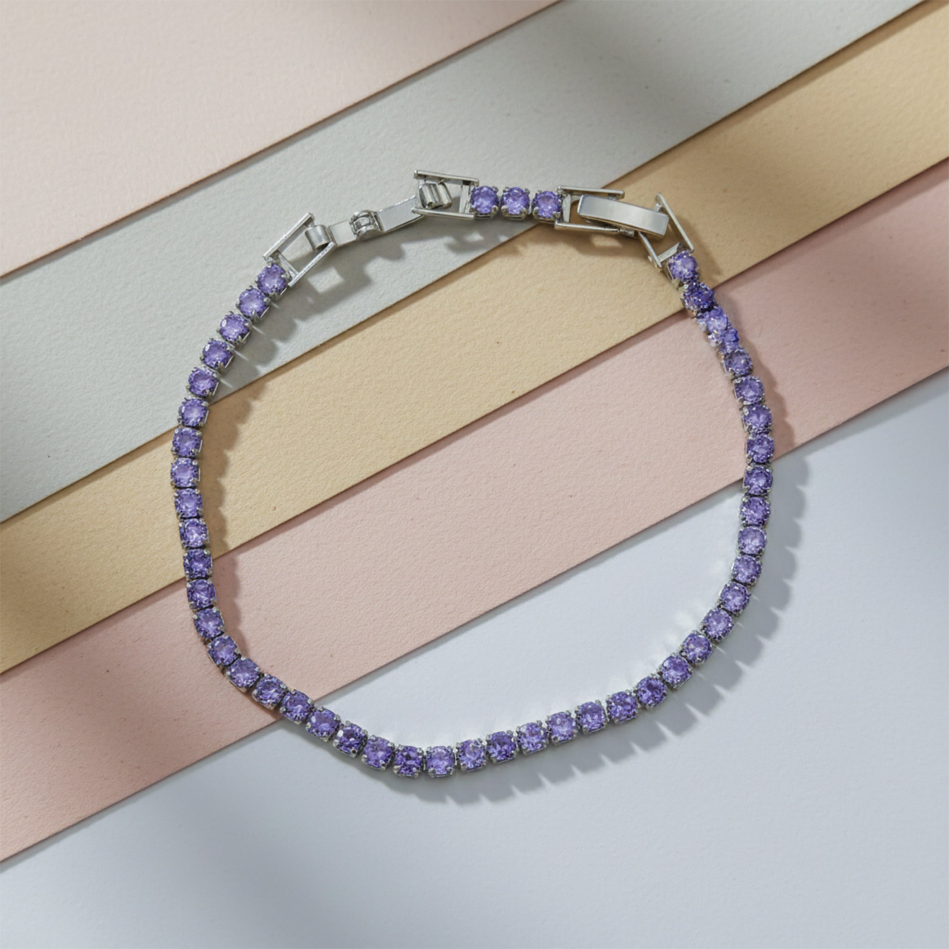 Lavender Tennis Bracelet GWB -73