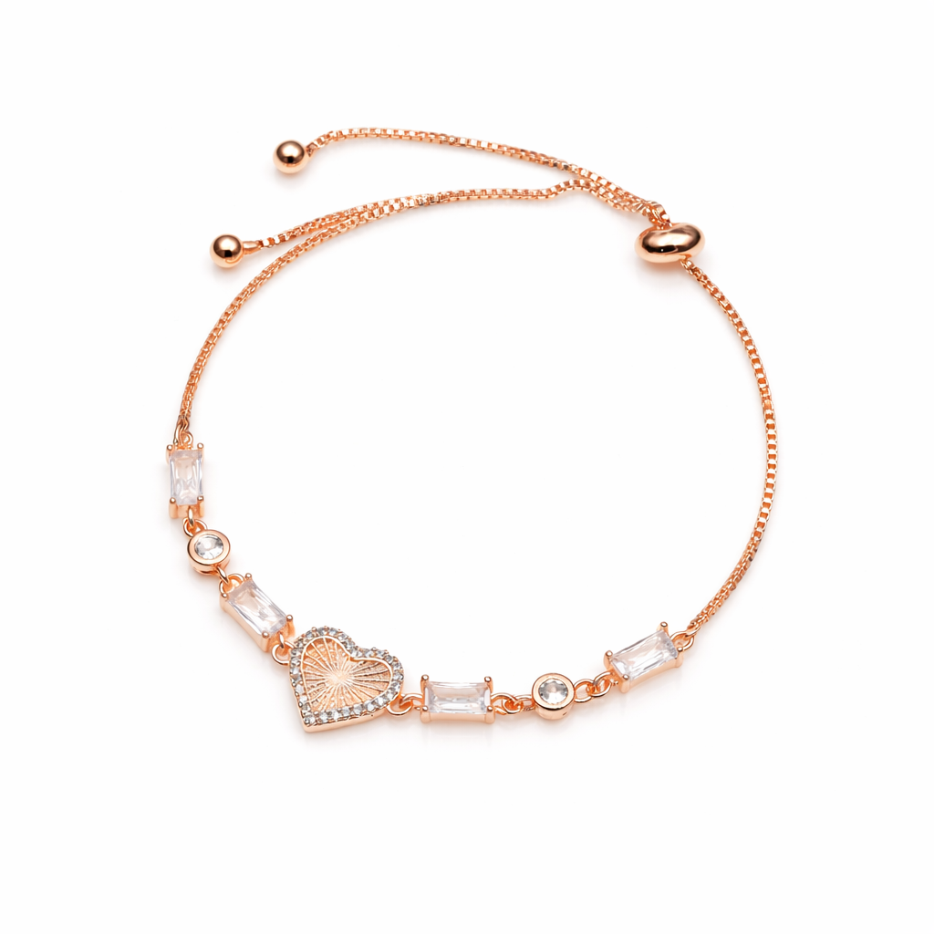 Radiant Heart Slider Bracelet GWB -49