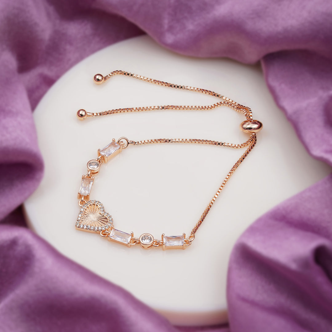 Radiant Heart Slider Bracelet GWB -49
