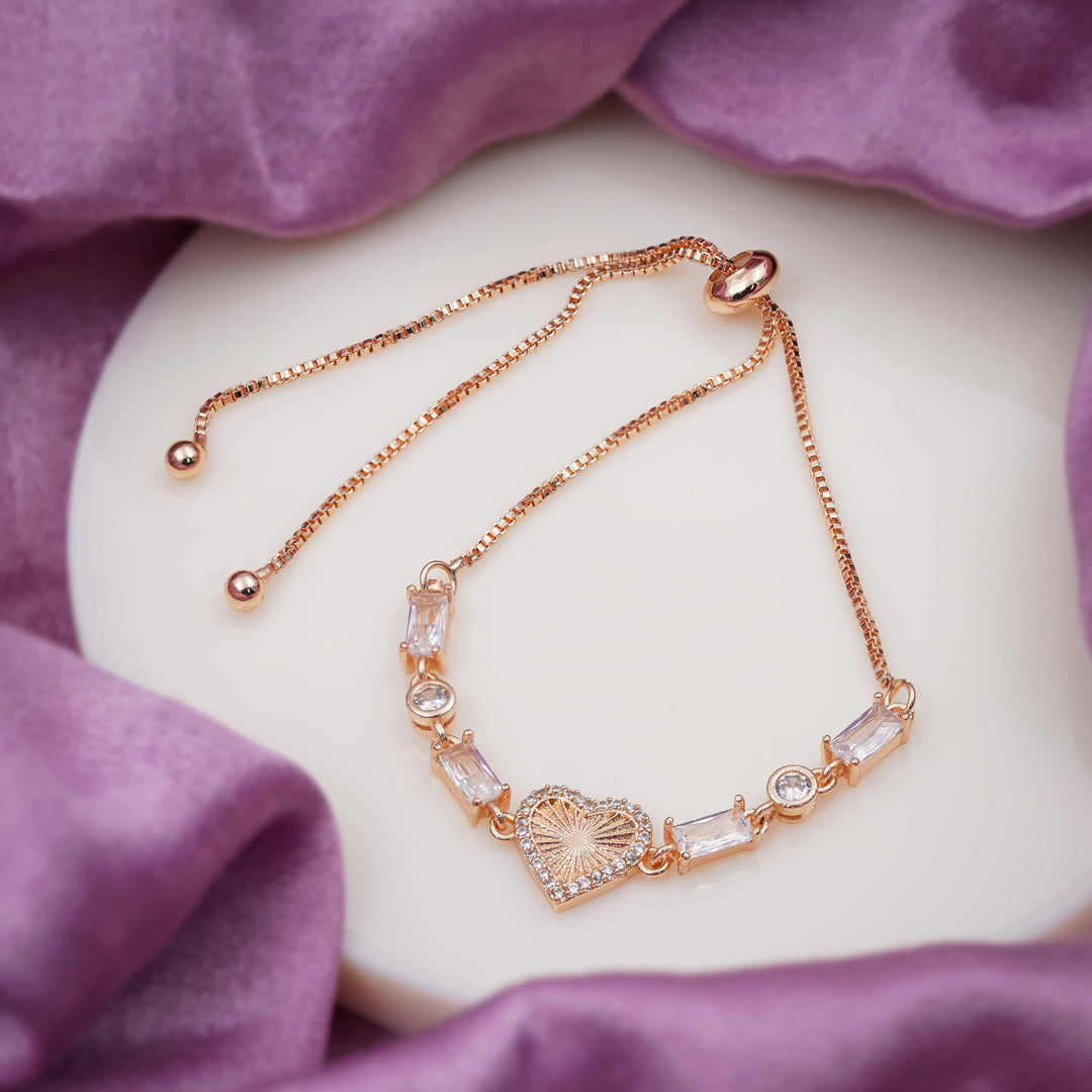 Radiant Heart Slider Bracelet GWB -49