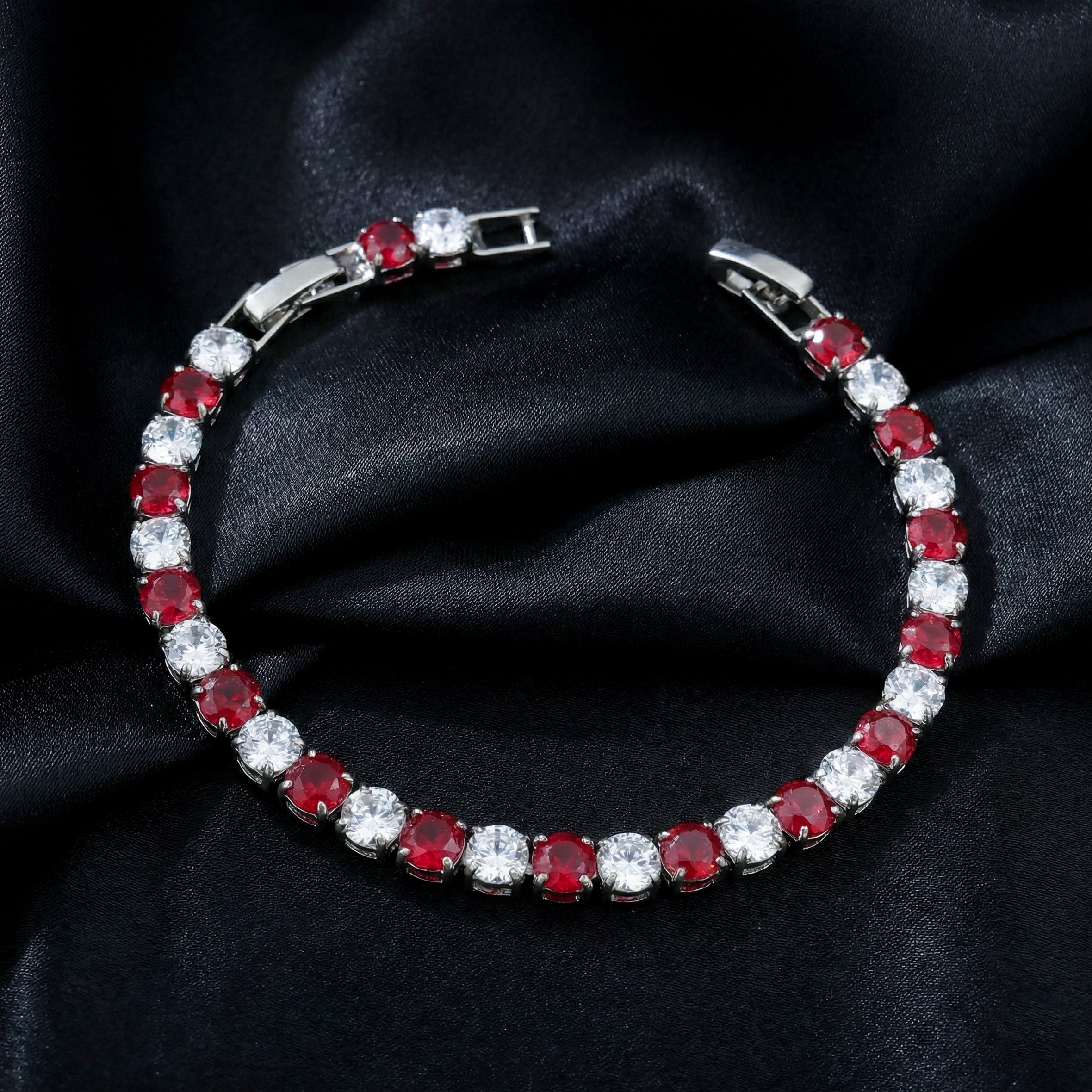 Ruby & Diamond Tennis Bracelet GWB -67
