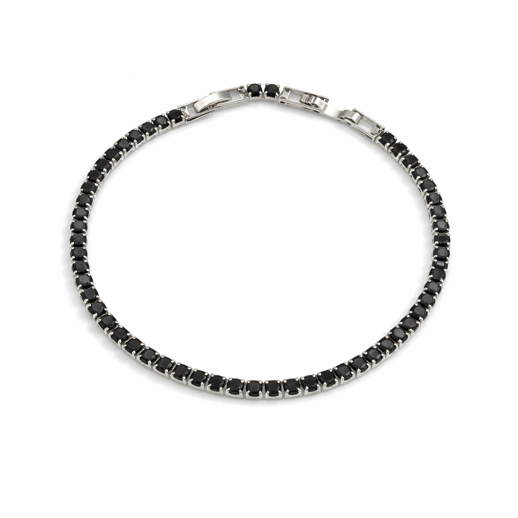 Black Stone Tennis Bracelet GWB -66