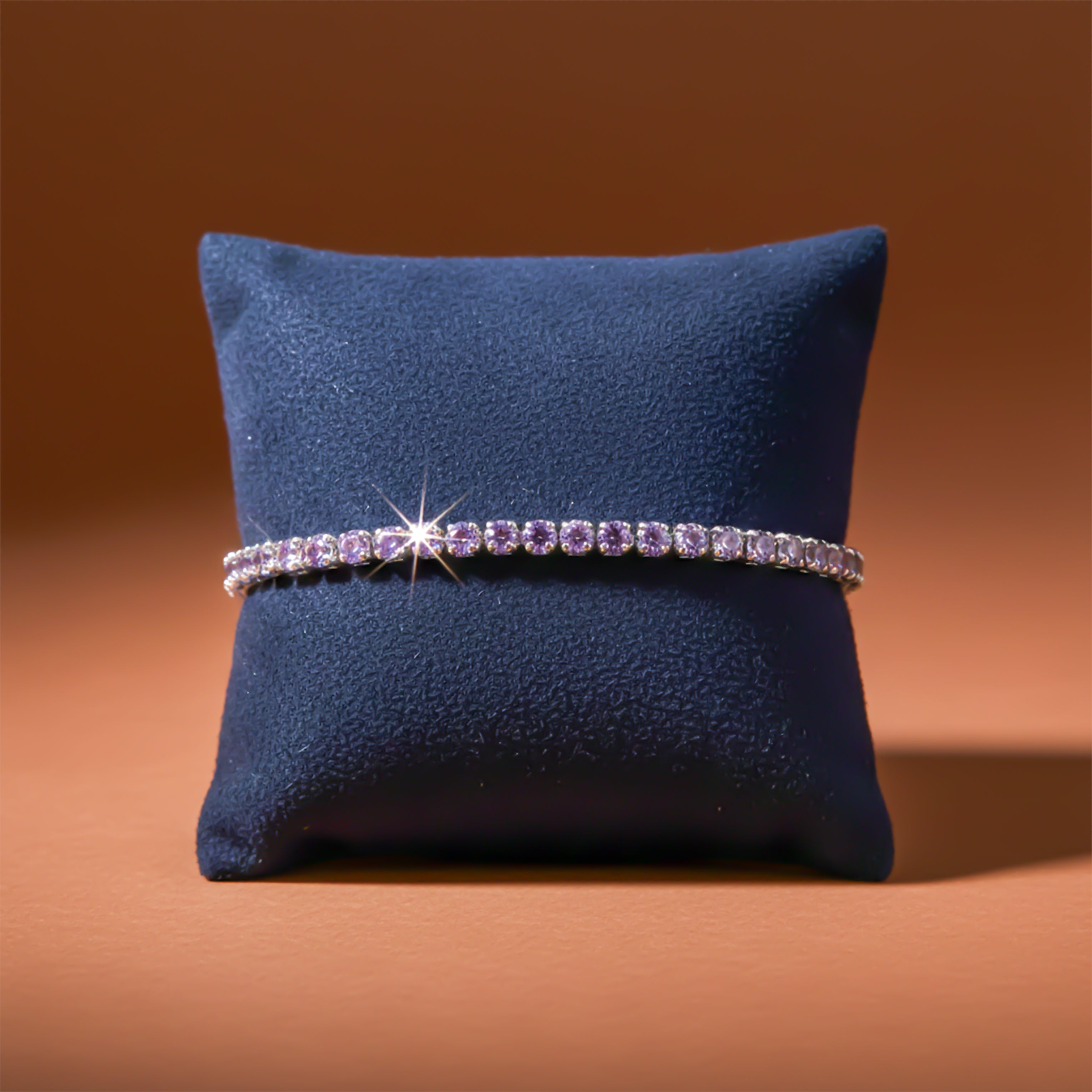 Royal Lavender Crystal Bracelet GEB -56