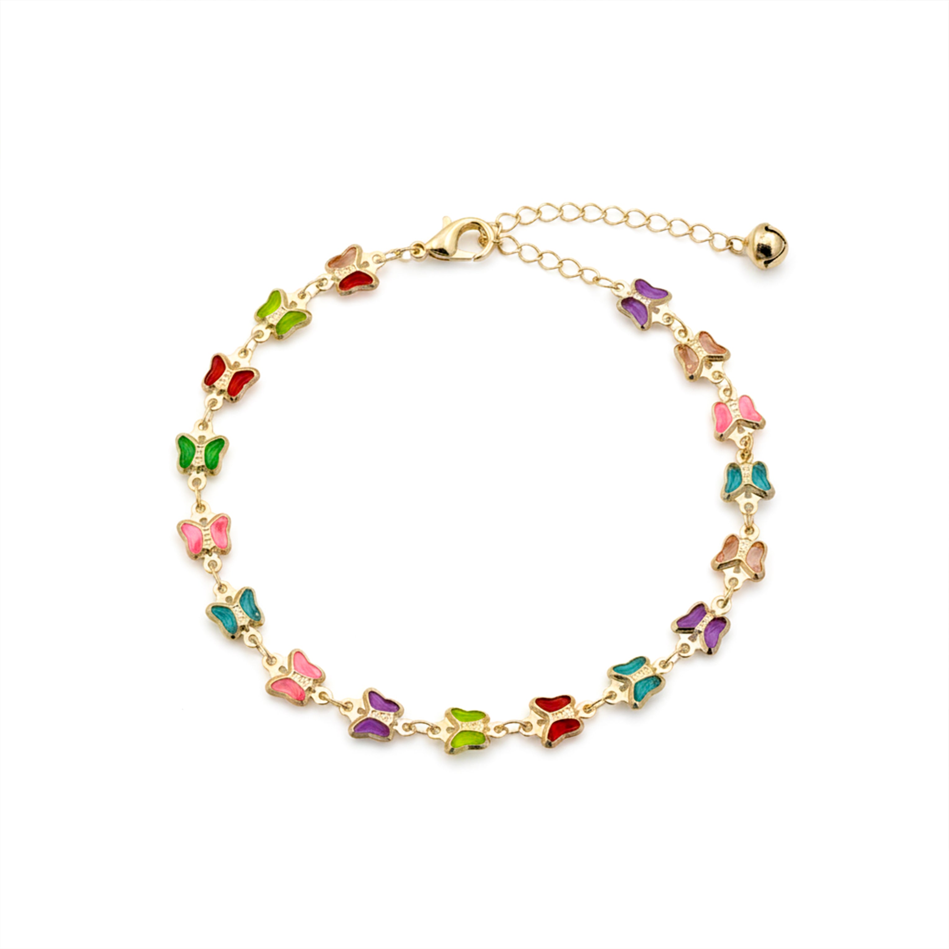 Rainbow Butterfly Anklet GWA -35