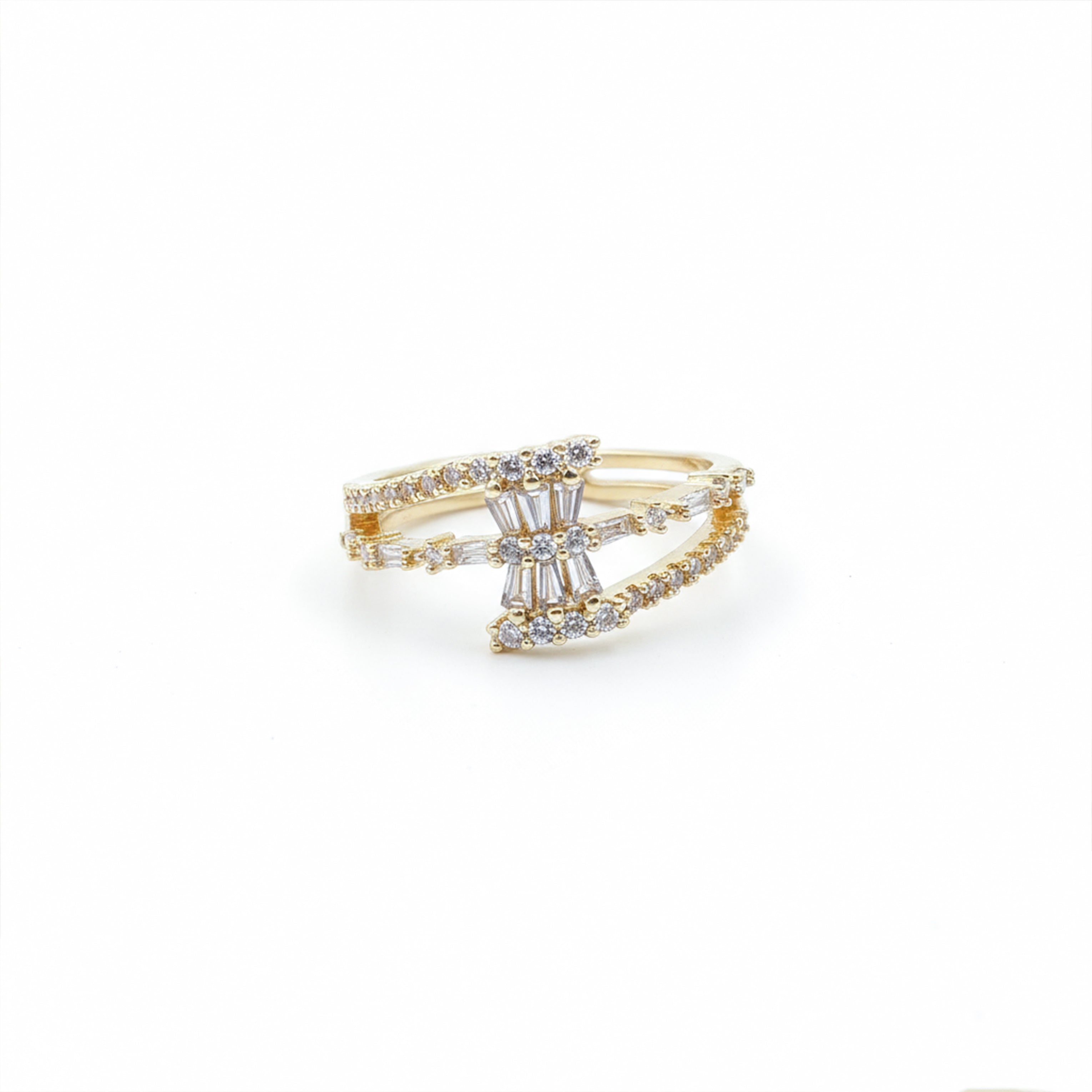 Golden Starburst Adjustable Ring GWR -82