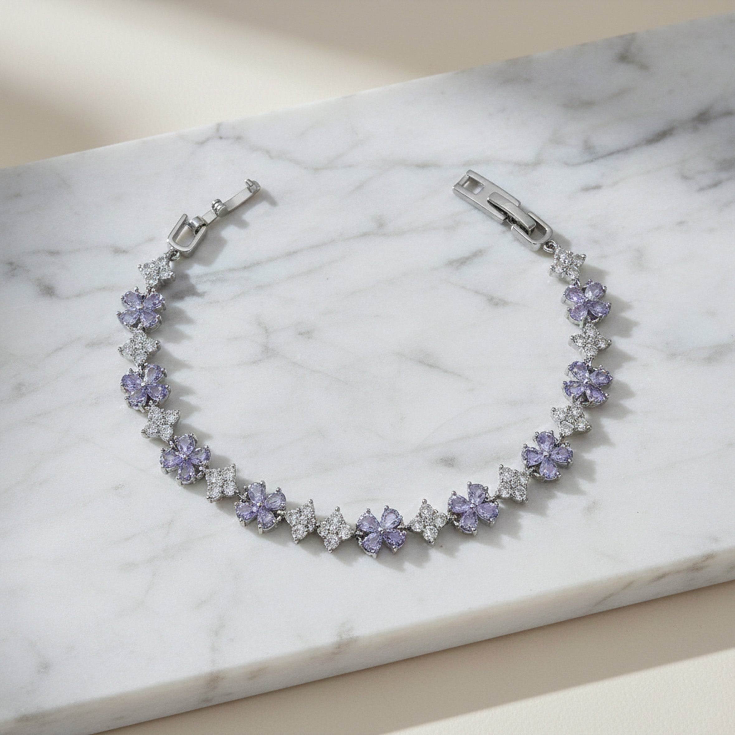 Silver Lavender Bracelet GWB -140