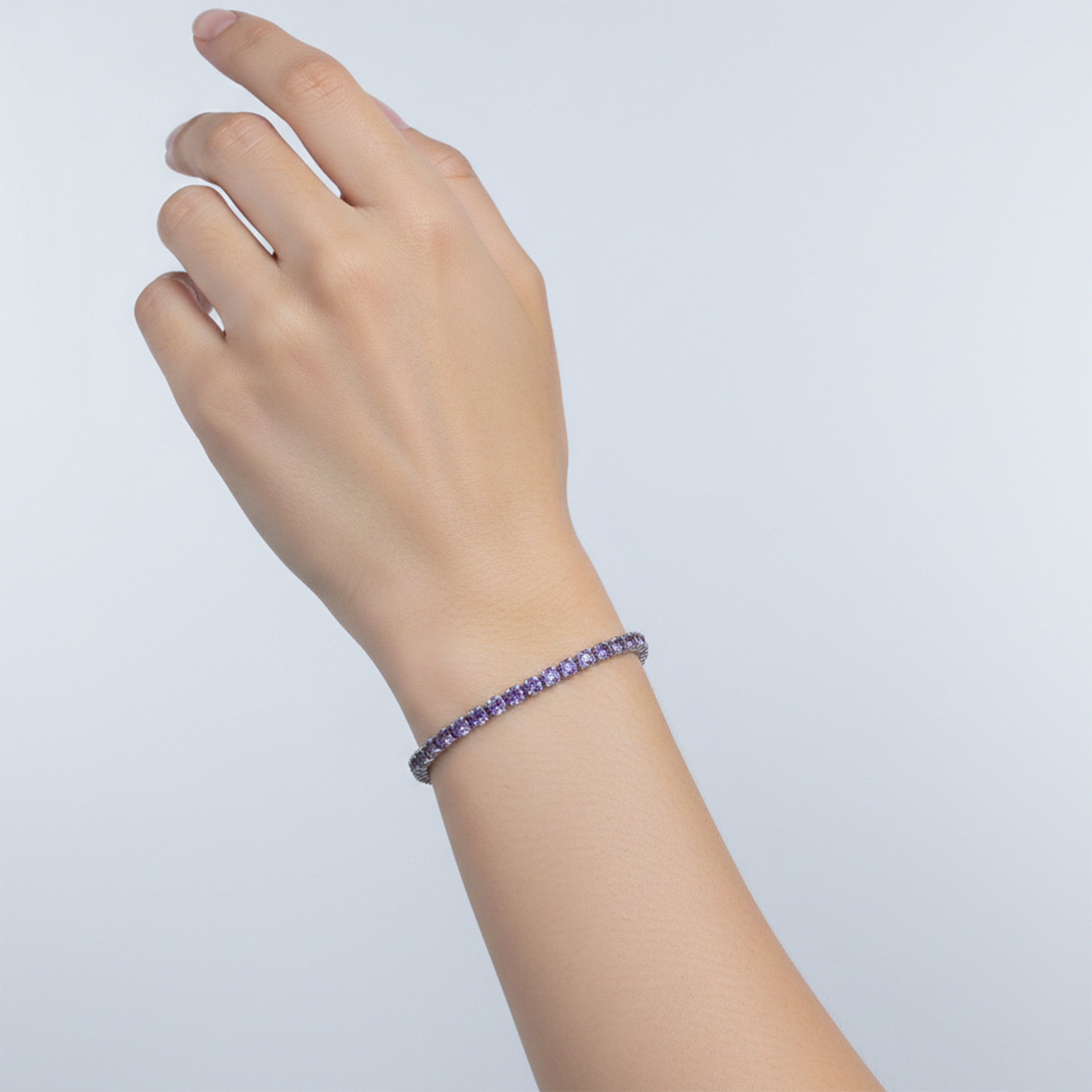 Royal Lavender Crystal Bracelet GEB -56