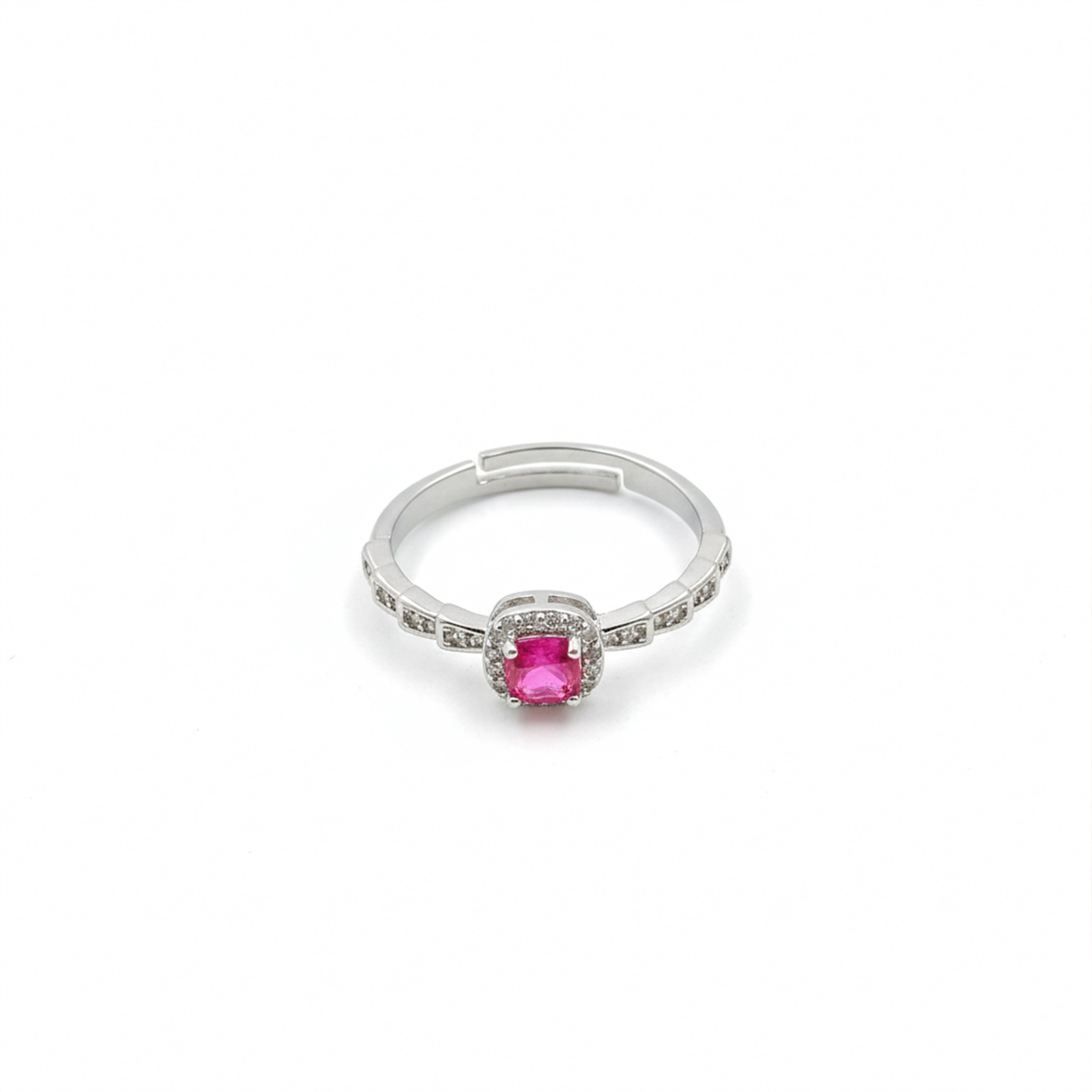 Royal Pink Halo Ring GWR -38