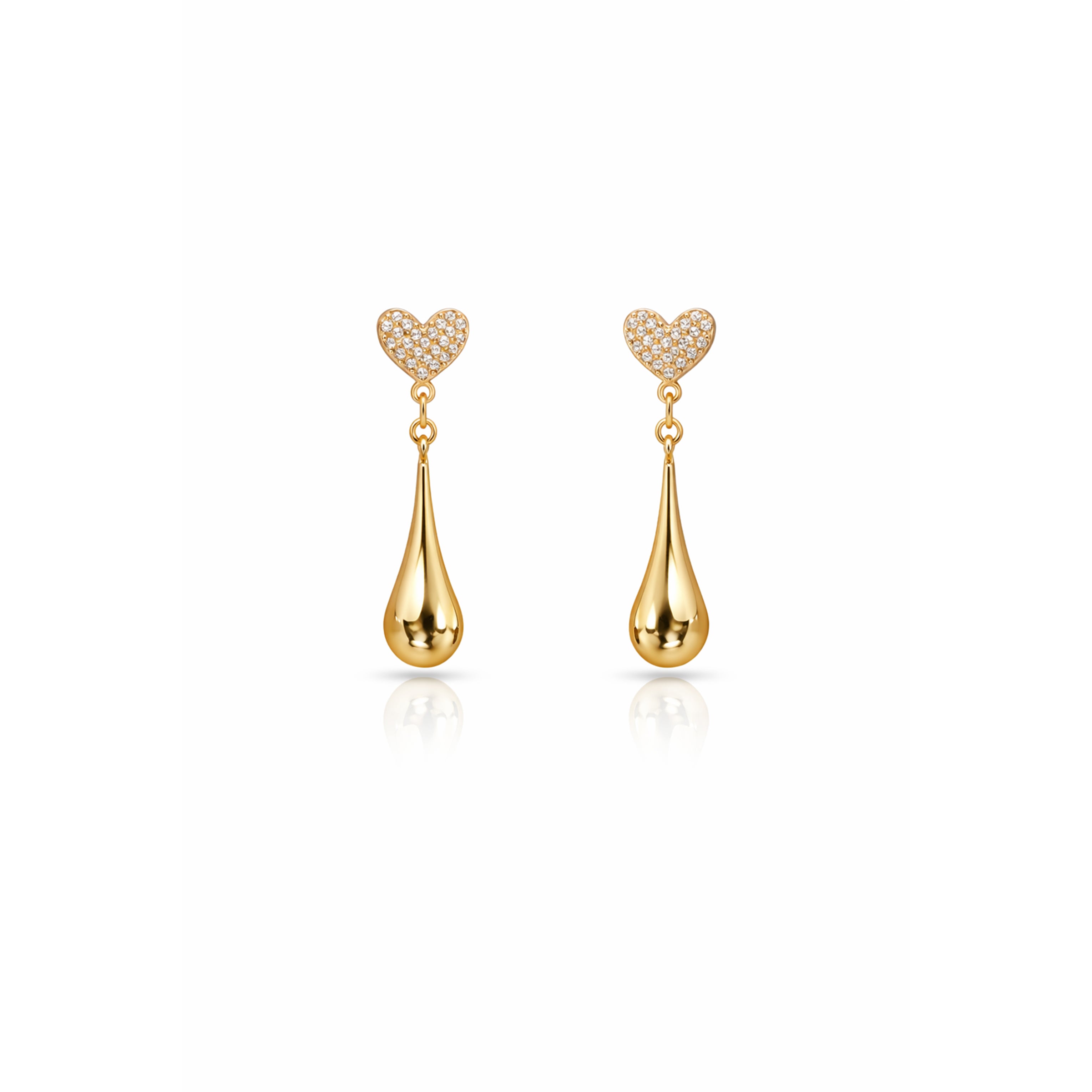 Trishna Heart Drops Earring GWE -21