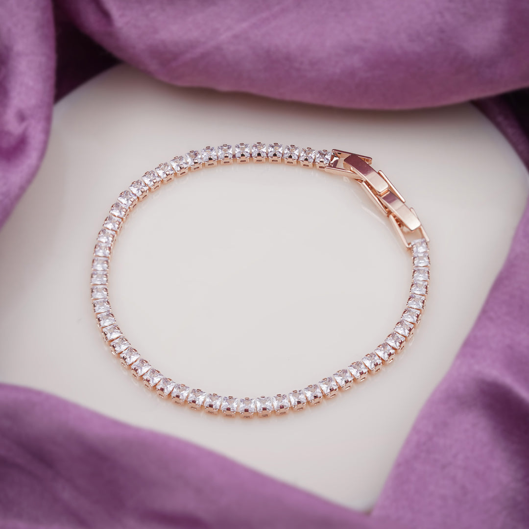 Mohini Rose Gold Slider Bracelet GWB -42
