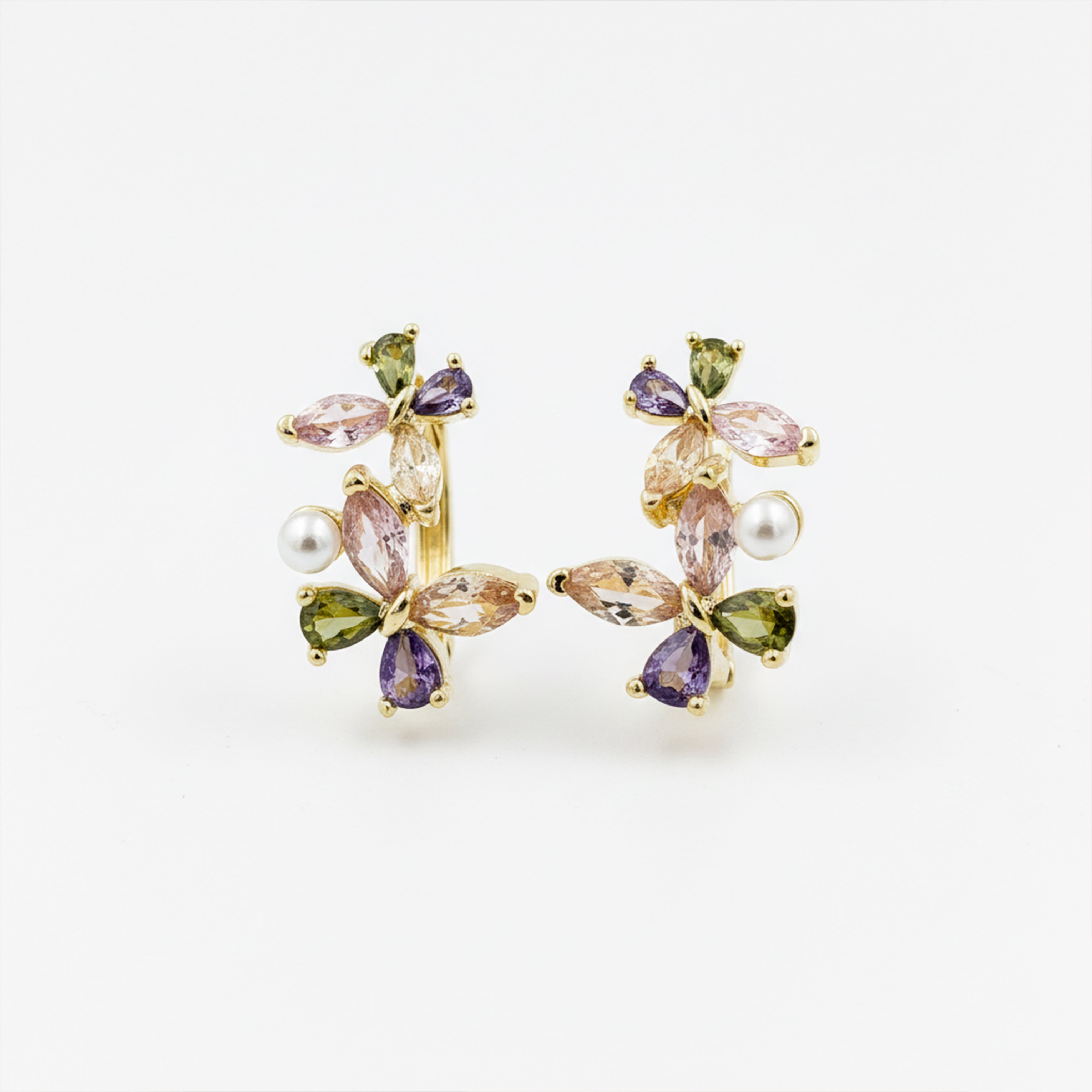 Bloom Pearl Stud Earrings GWE -155