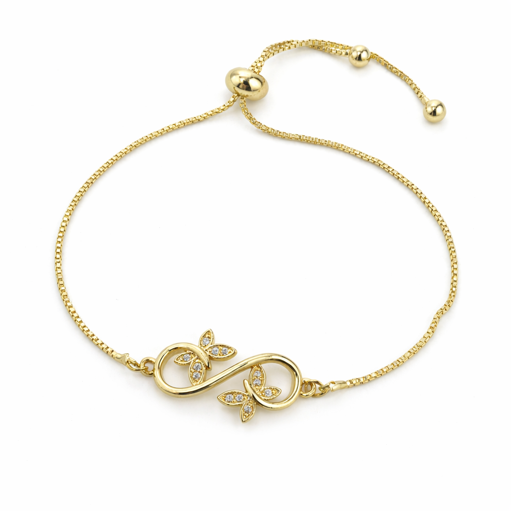 Gold Initial Adjustable Bracelet GWB -166