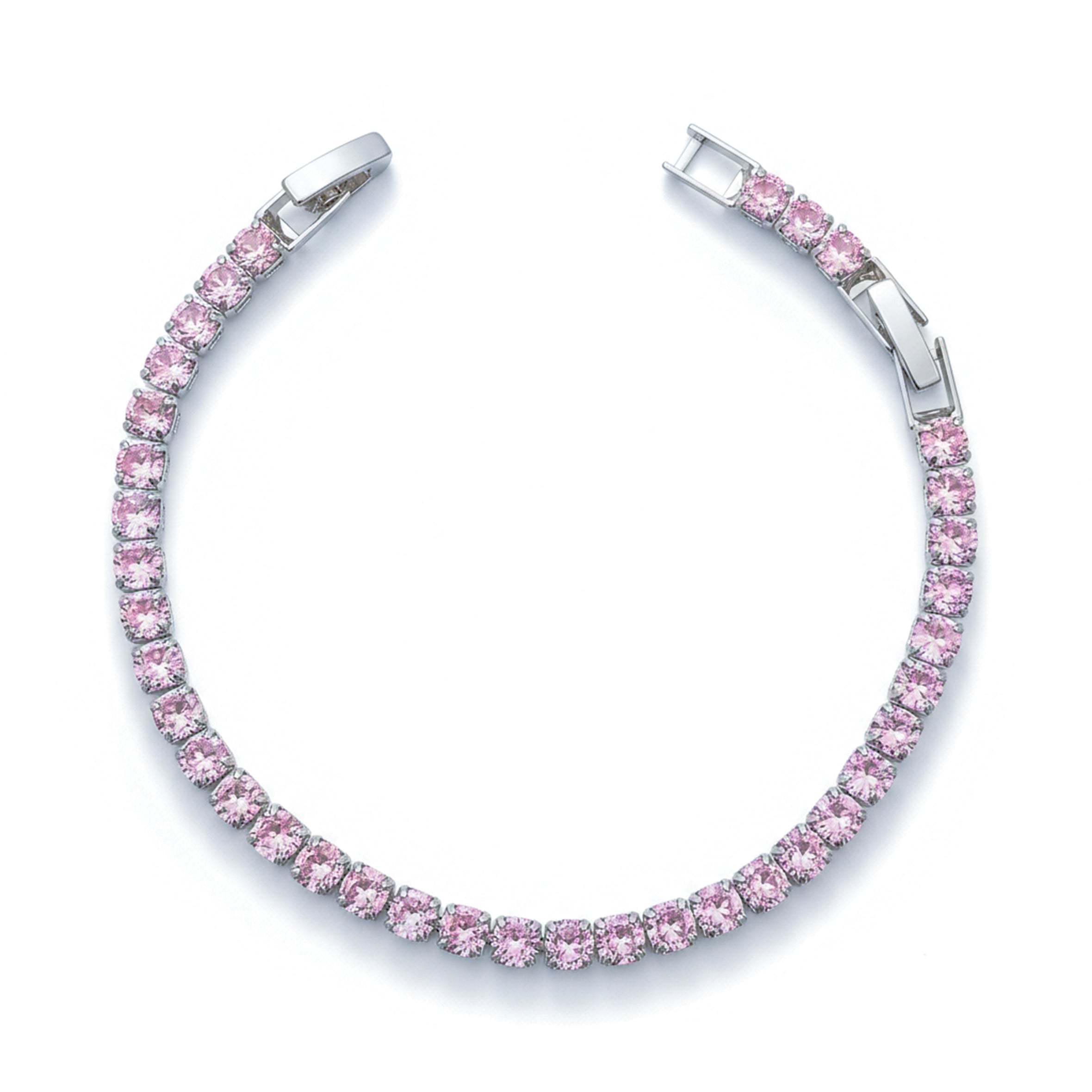 Pink Sapphire Tennis Bracelet GWB -63