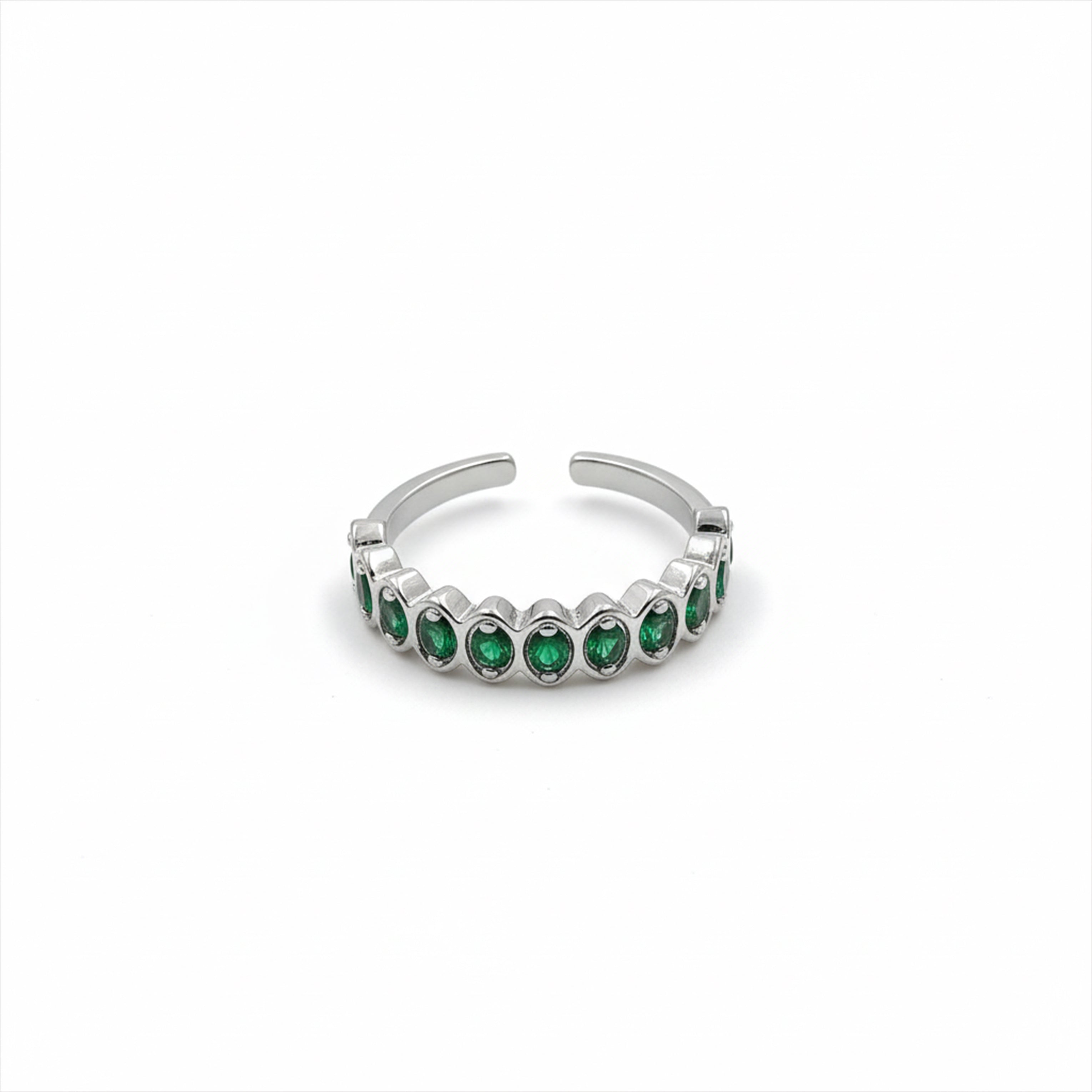 Emerald Arc Adjustable Ring GWR -81