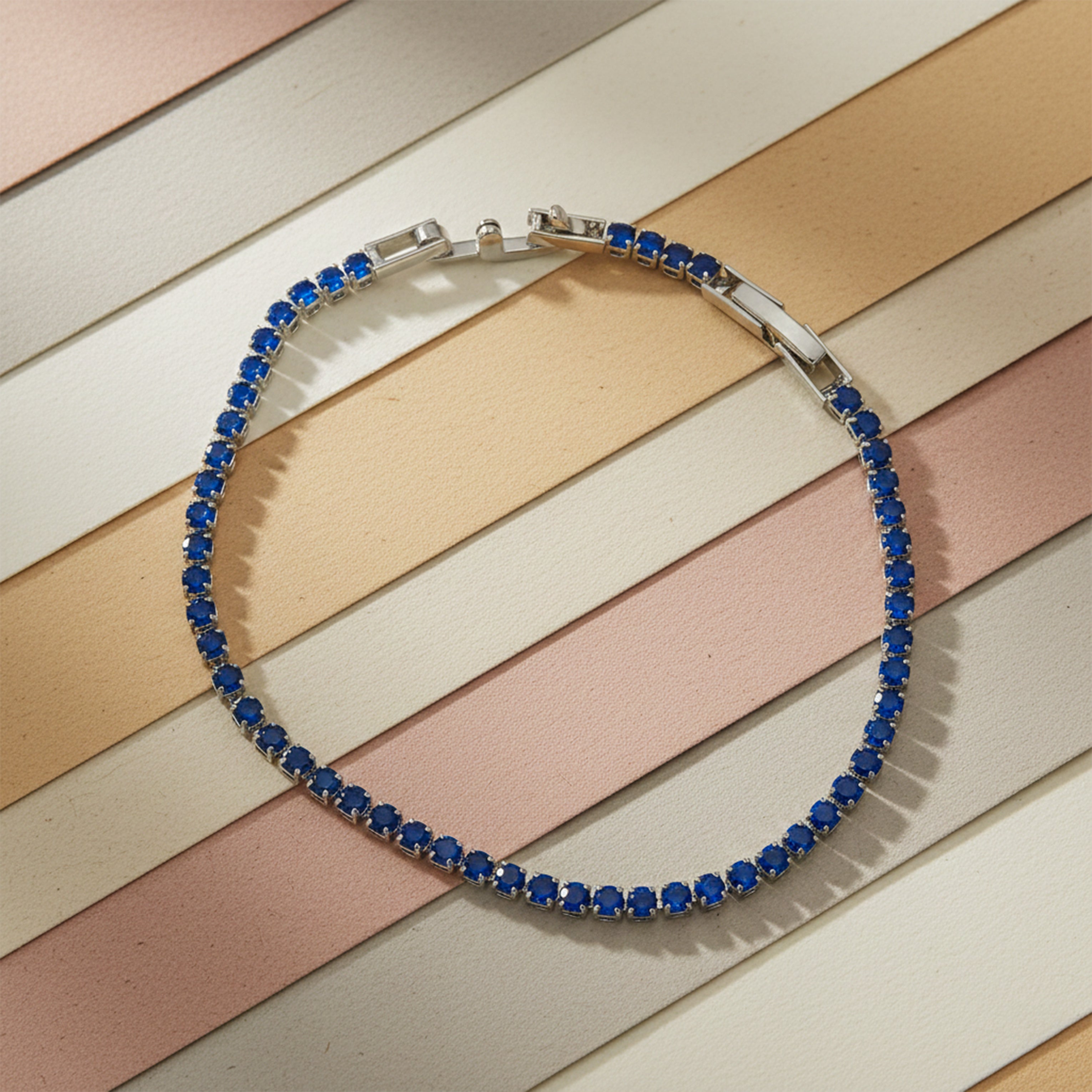Royal Blue Tennis Bracelet GWB -72