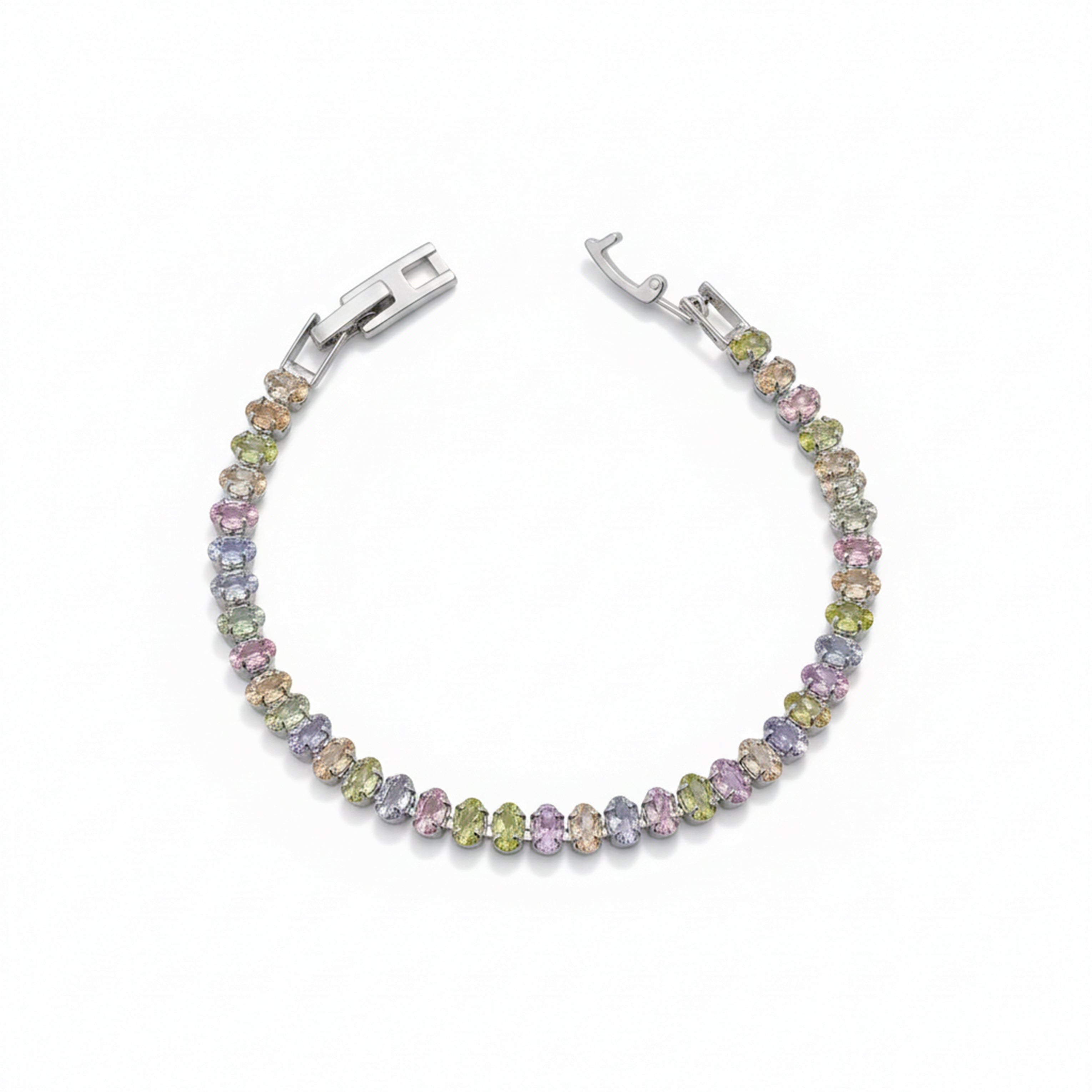 Pastel Multicolor Tennis Bracelet GWB -120