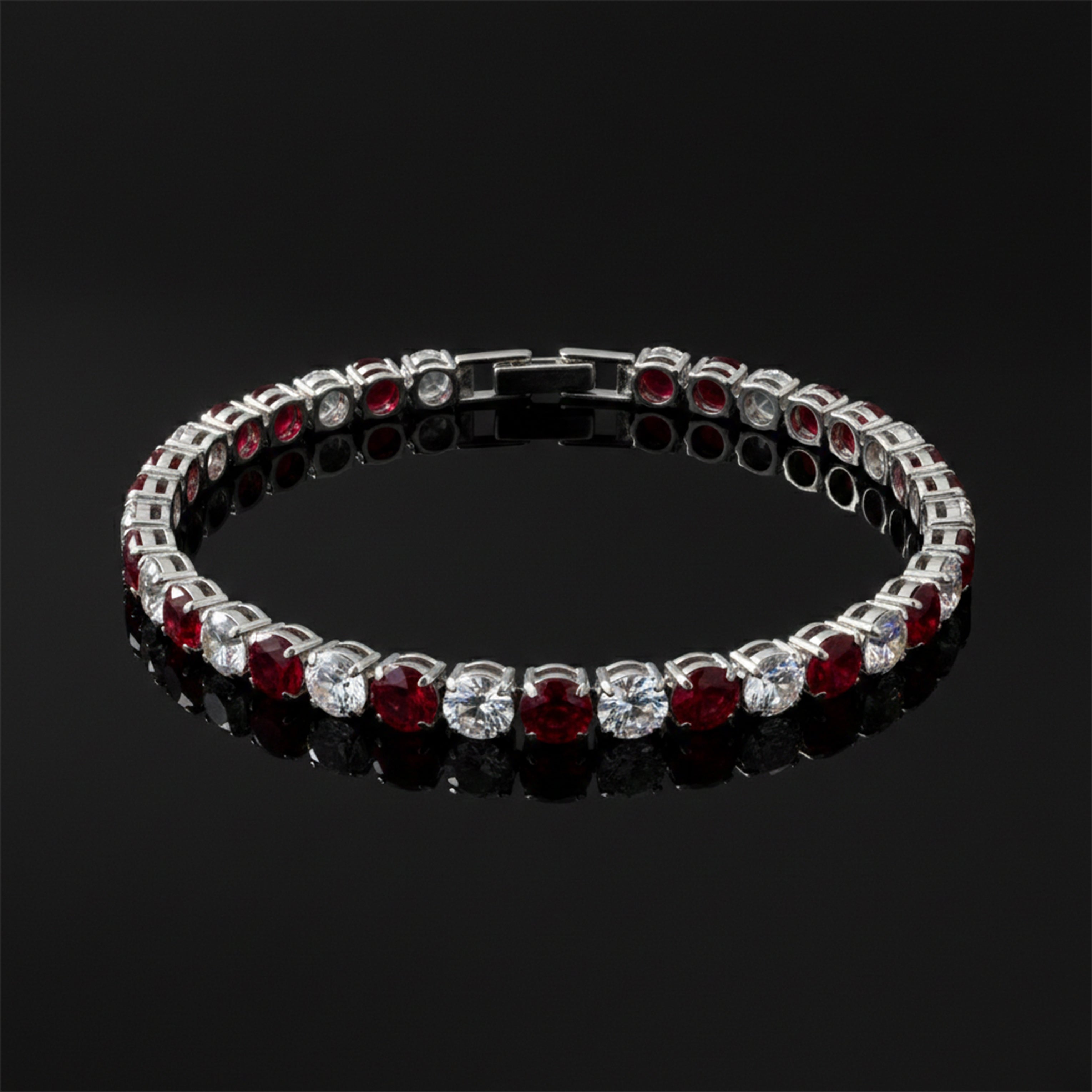 Ruby & Diamond Tennis Bracelet GWB -67
