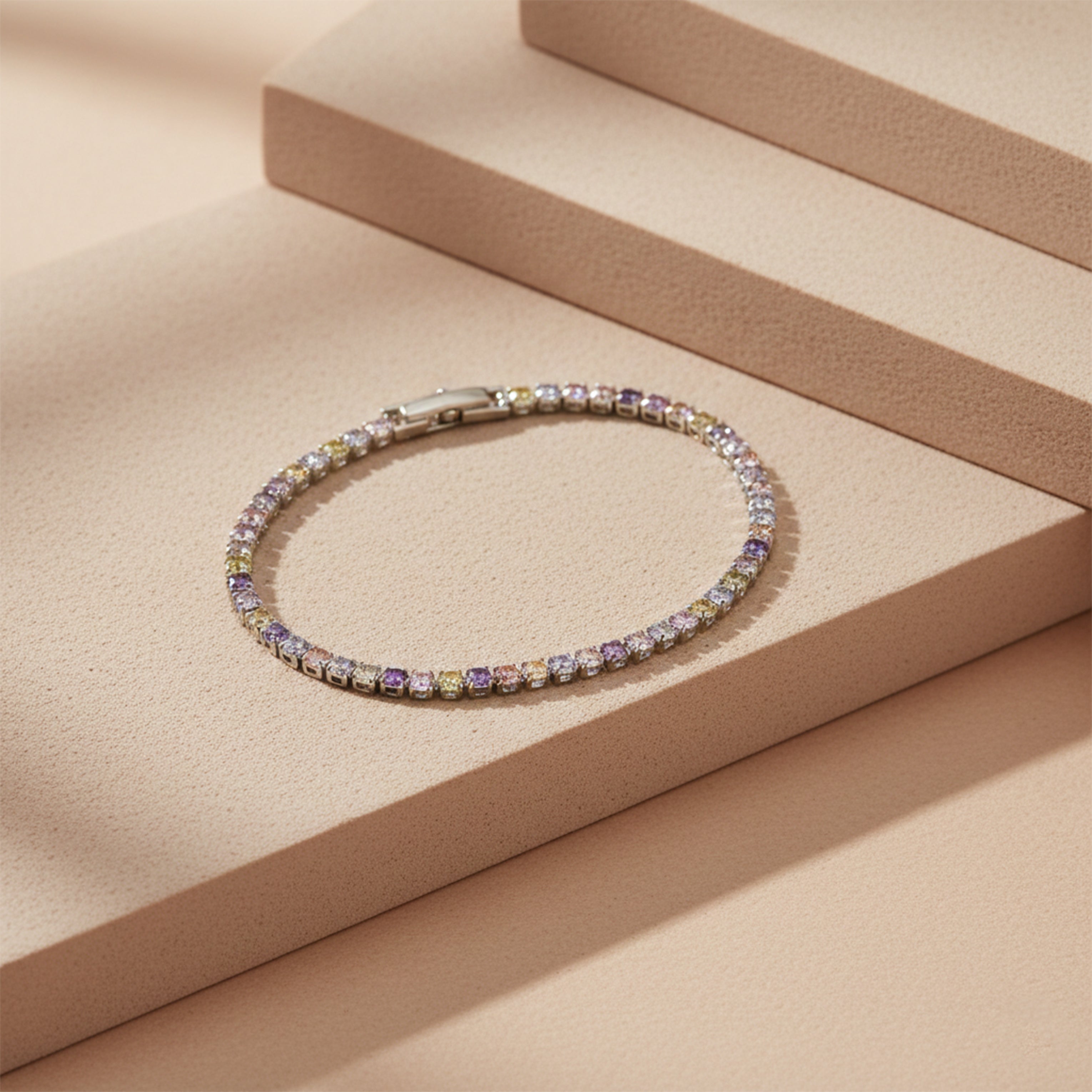 Pastel Multi-Color Tennis Bracelet GWB -65