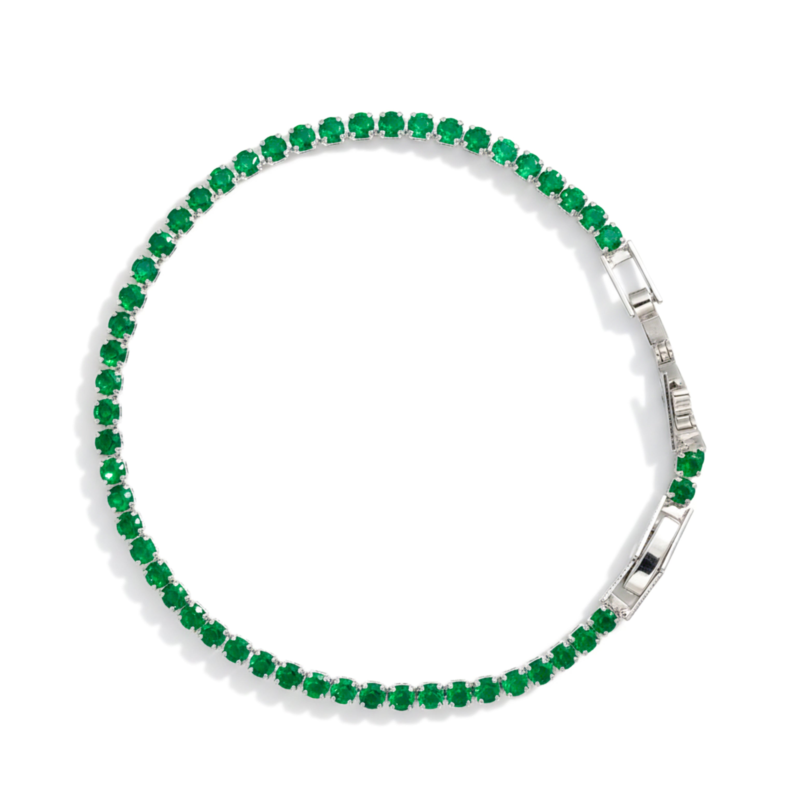 Emerald Green Tennis Bracelet GWB -76