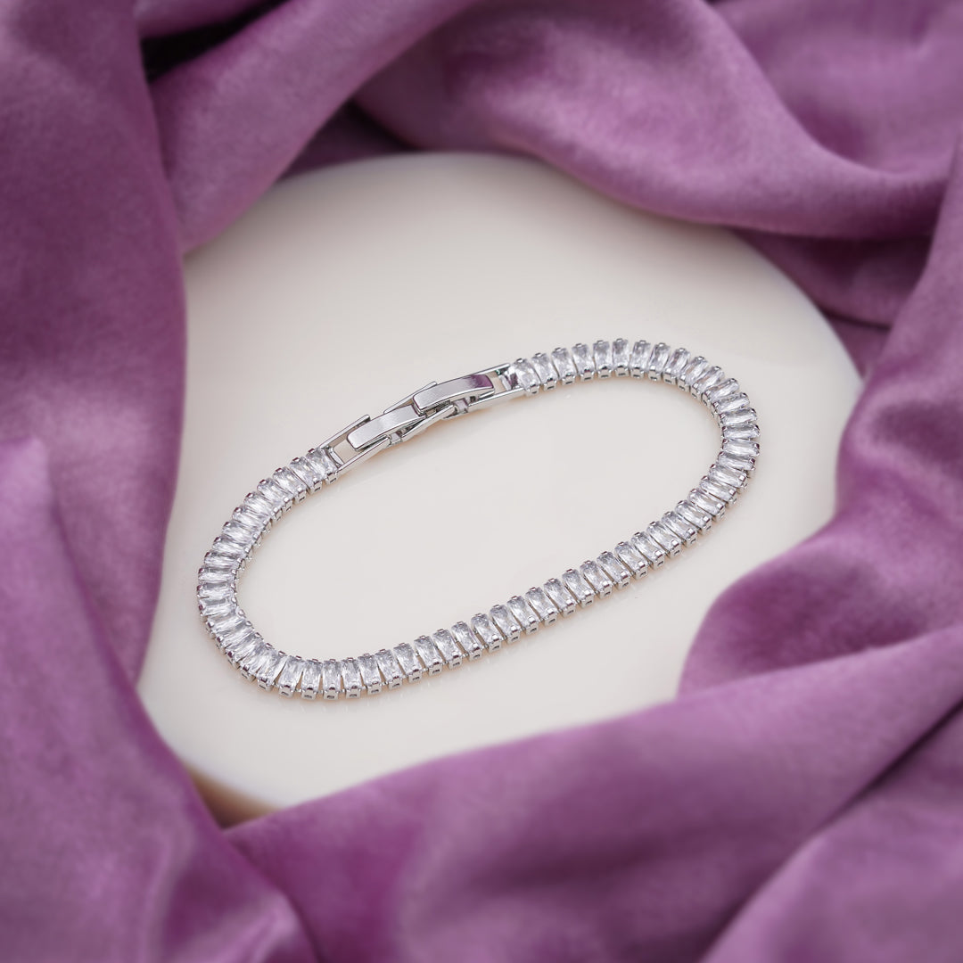 Zenith Silver Mahal Slider Bracelet GWB -28