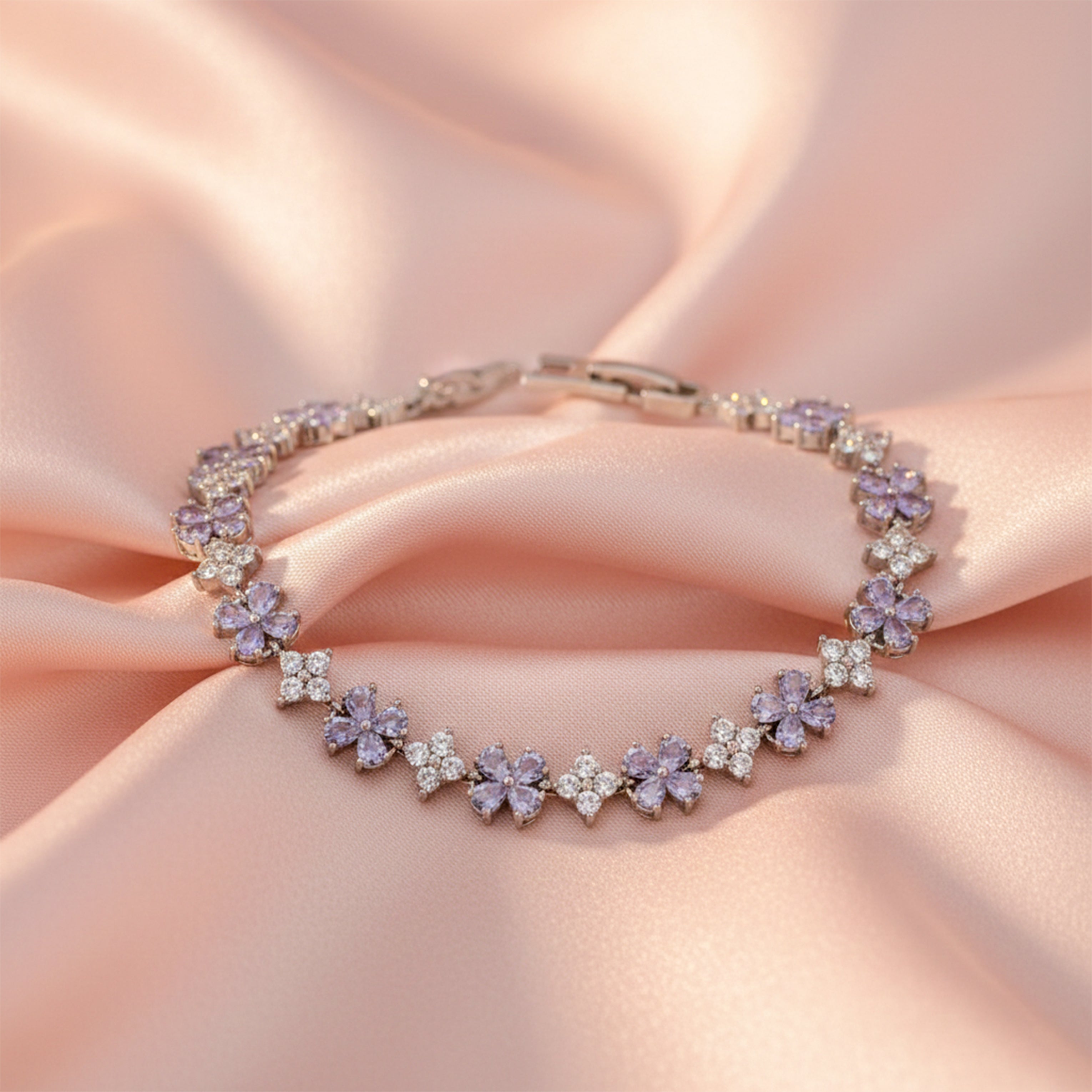Silver Lavender Bracelet GWB -140