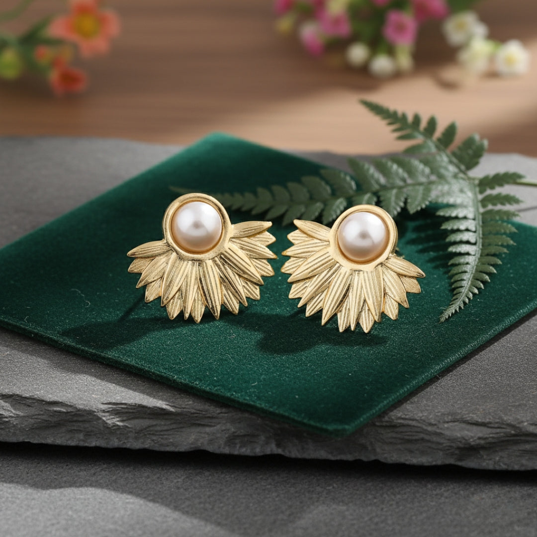 Pearl Hoop Women Earring GWE -7