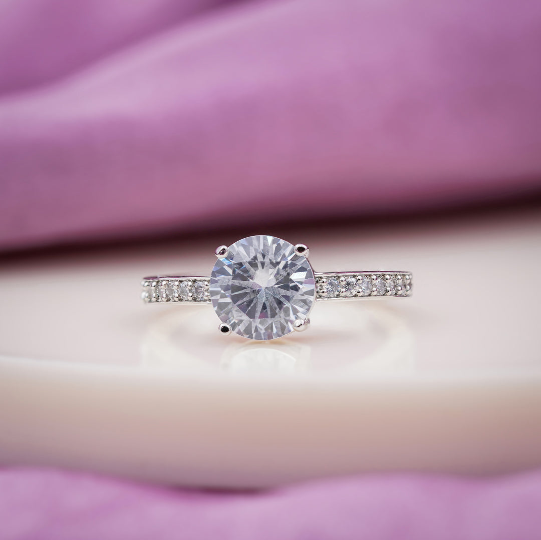 Classic Solitaire CZ Ring GWR -85