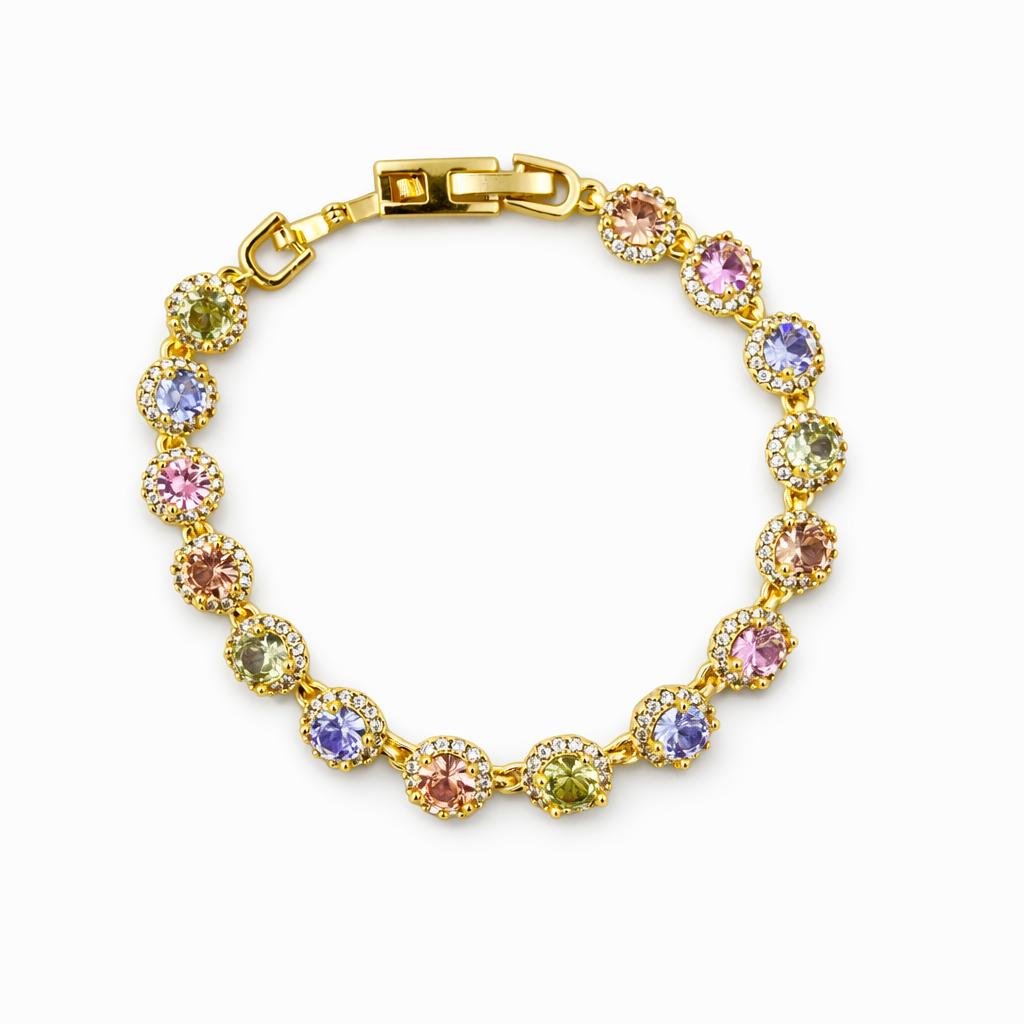 Gold Multi-Color Bracelet GWB -149