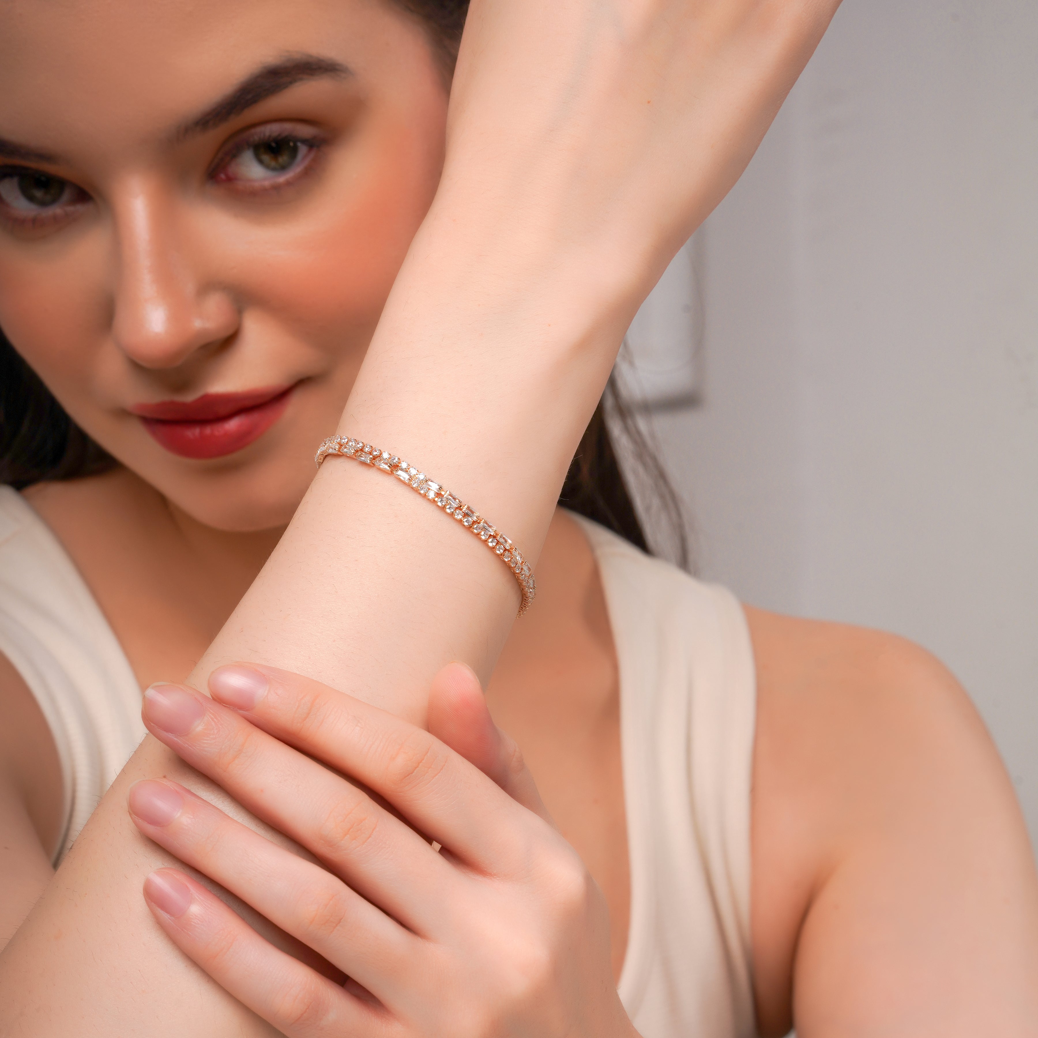 Aurora Grace Diamondline Bracelet GWB -26