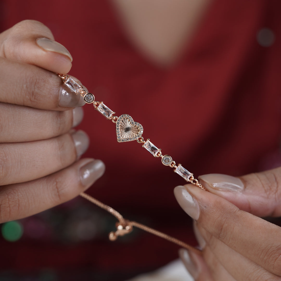Radiant Heart Slider Bracelet GWB -49