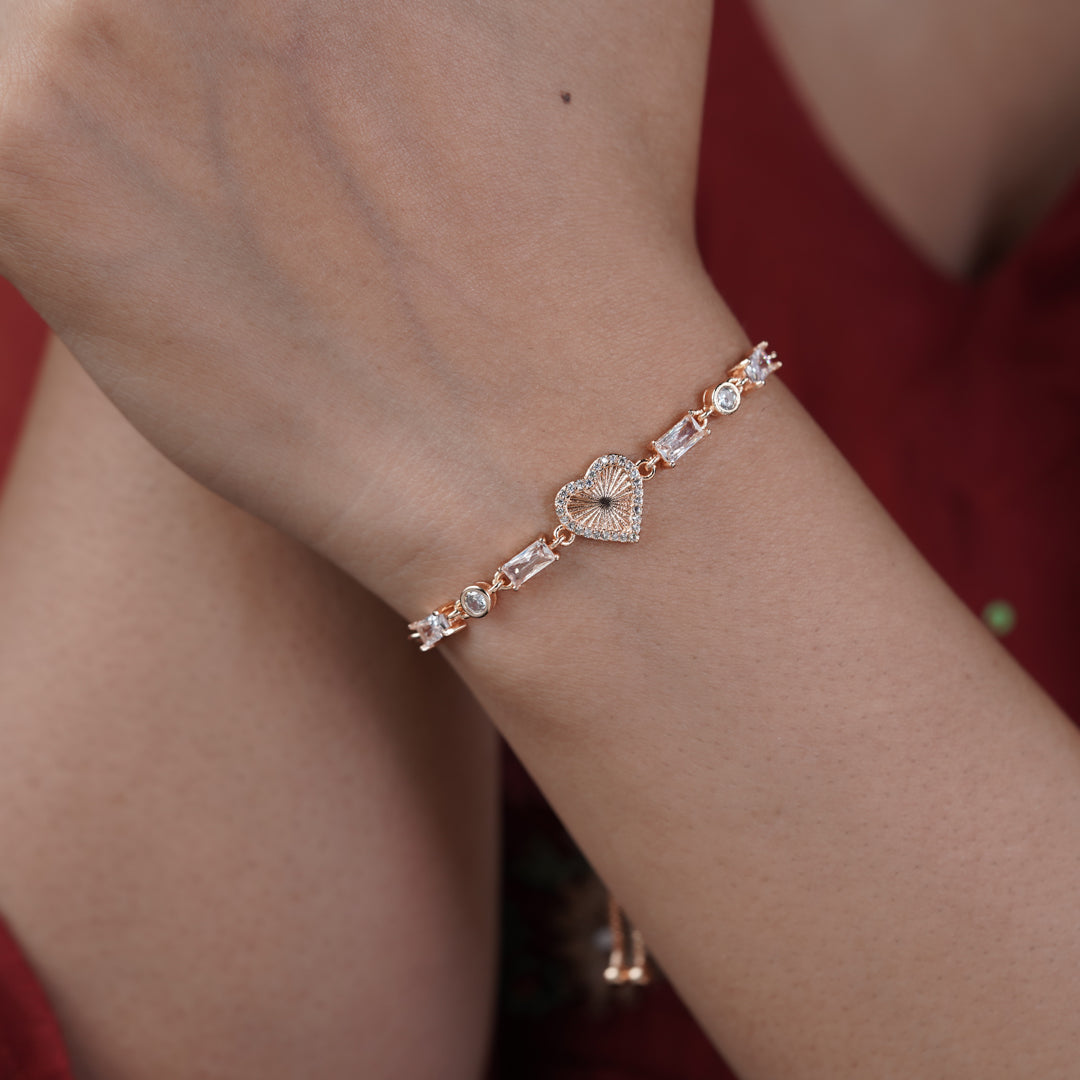 Radiant Heart Slider Bracelet GWB -49
