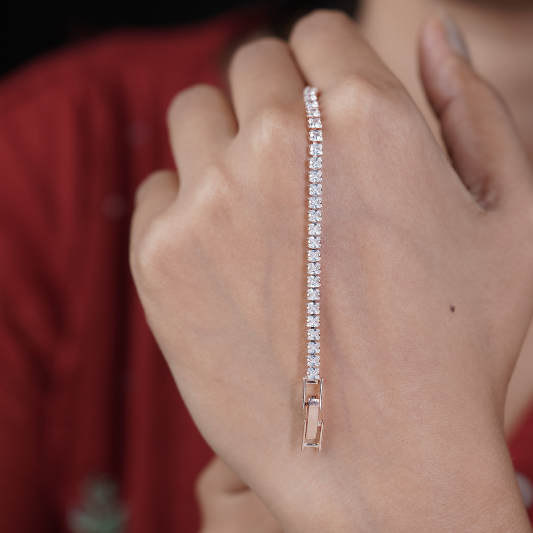 Mohini Rose Gold Slider Bracelet GWB -42
