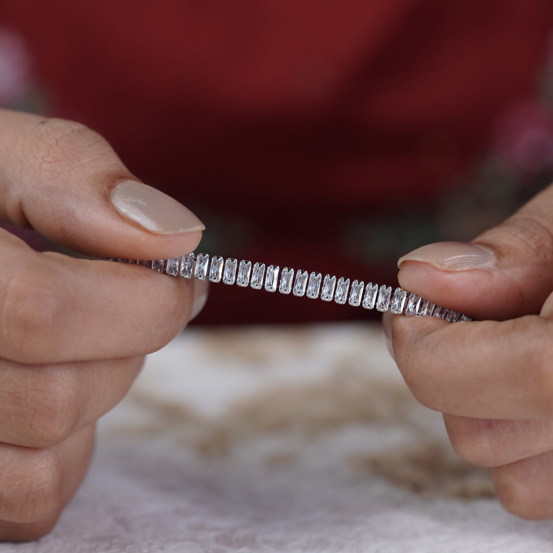 Zenith Silver Mahal Slider Bracelet GWB -28