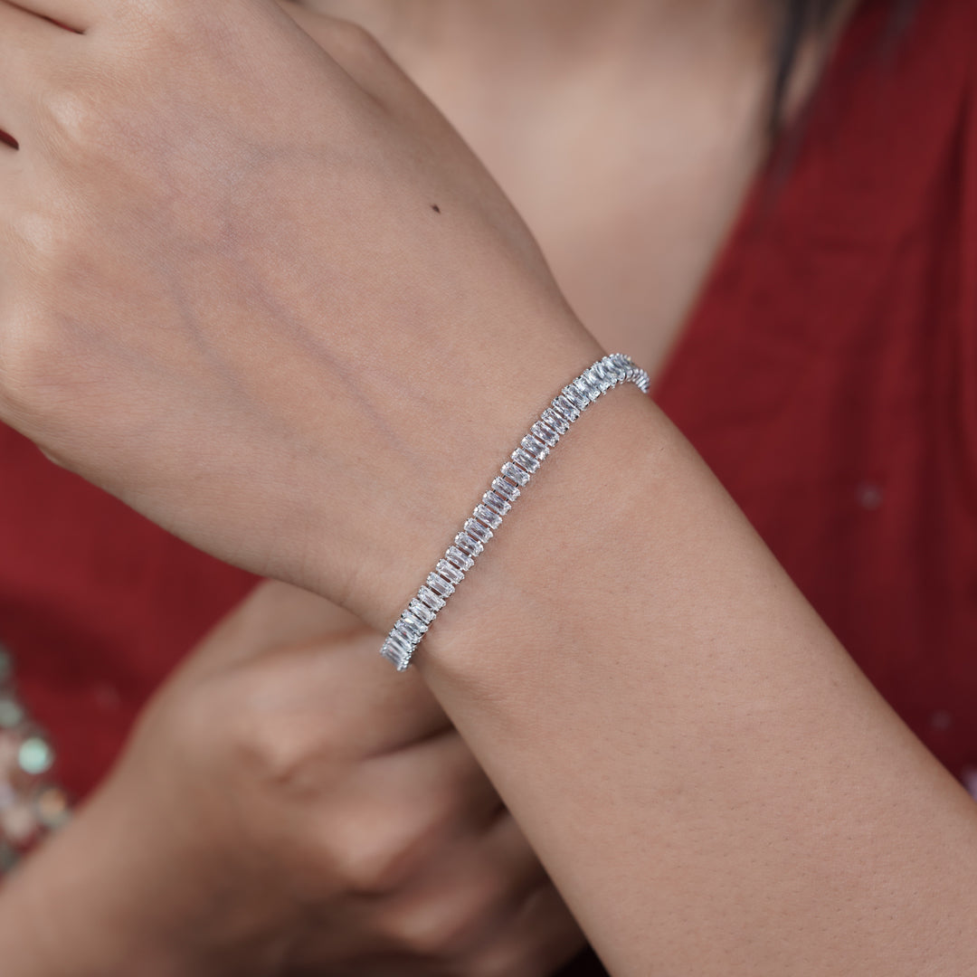 Zenith Silver Mahal Slider Bracelet GWB -28