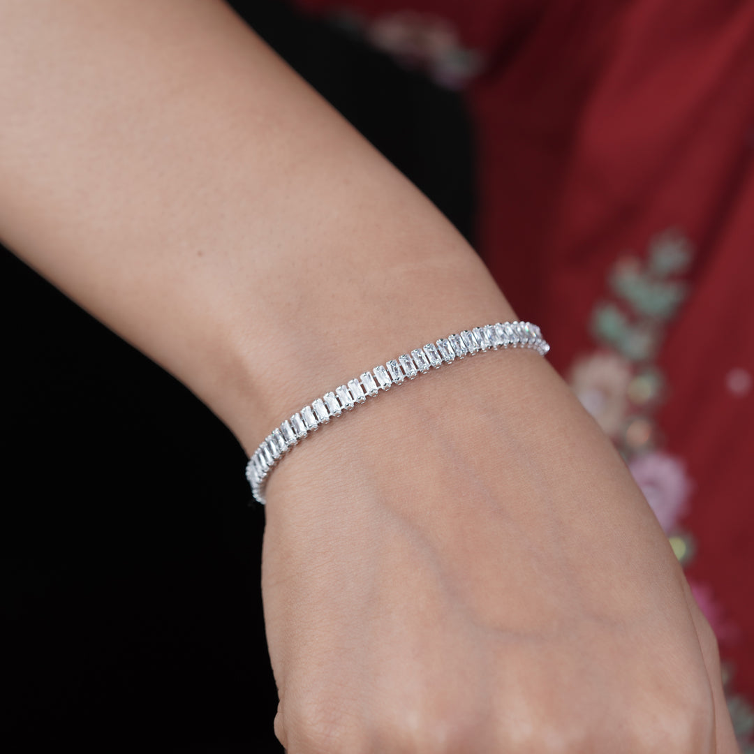 Zenith Silver Mahal Slider Bracelet GWB -28
